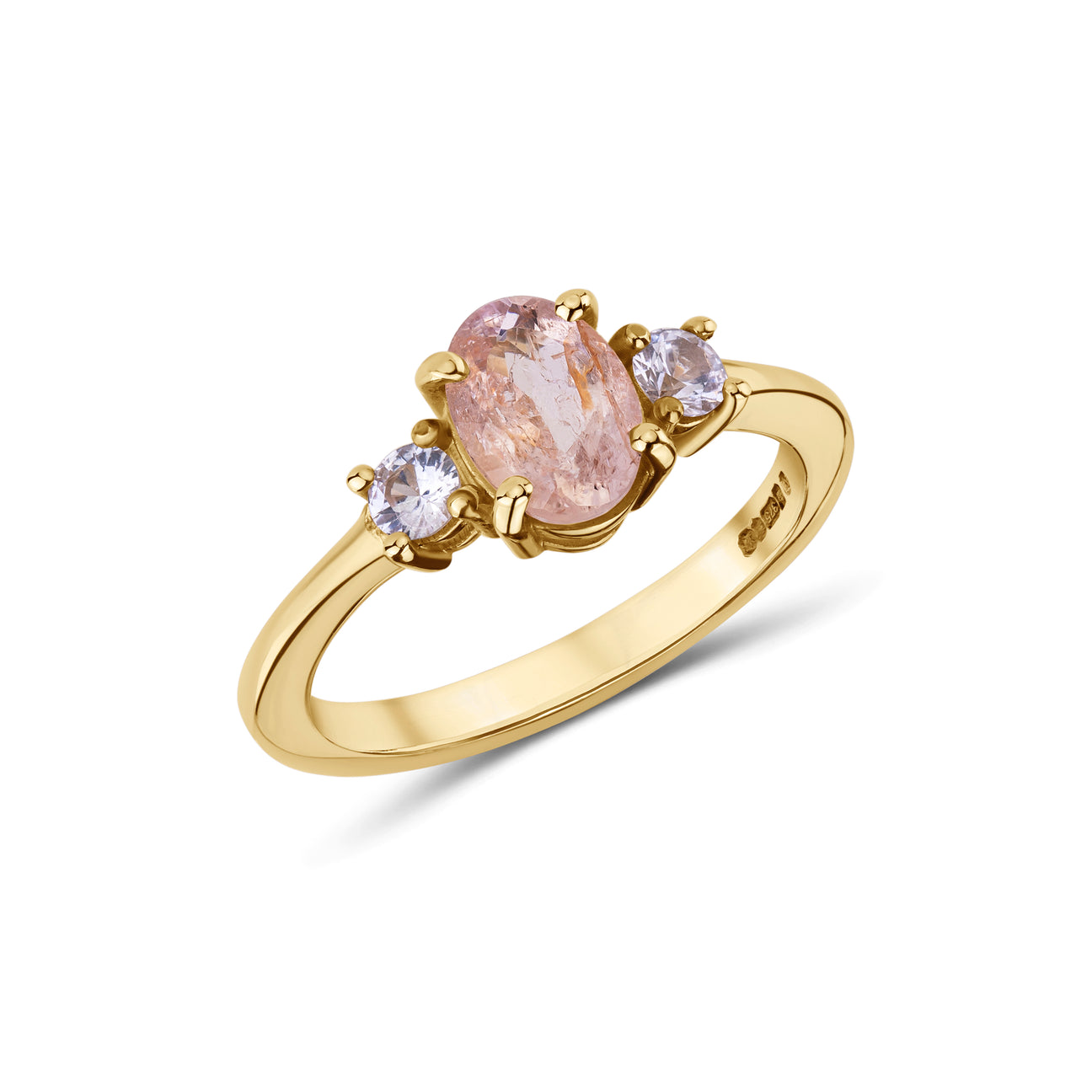 Imperial Topaz & White Sapphire Ring