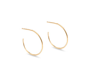 Fine Hoop Earrings - Large