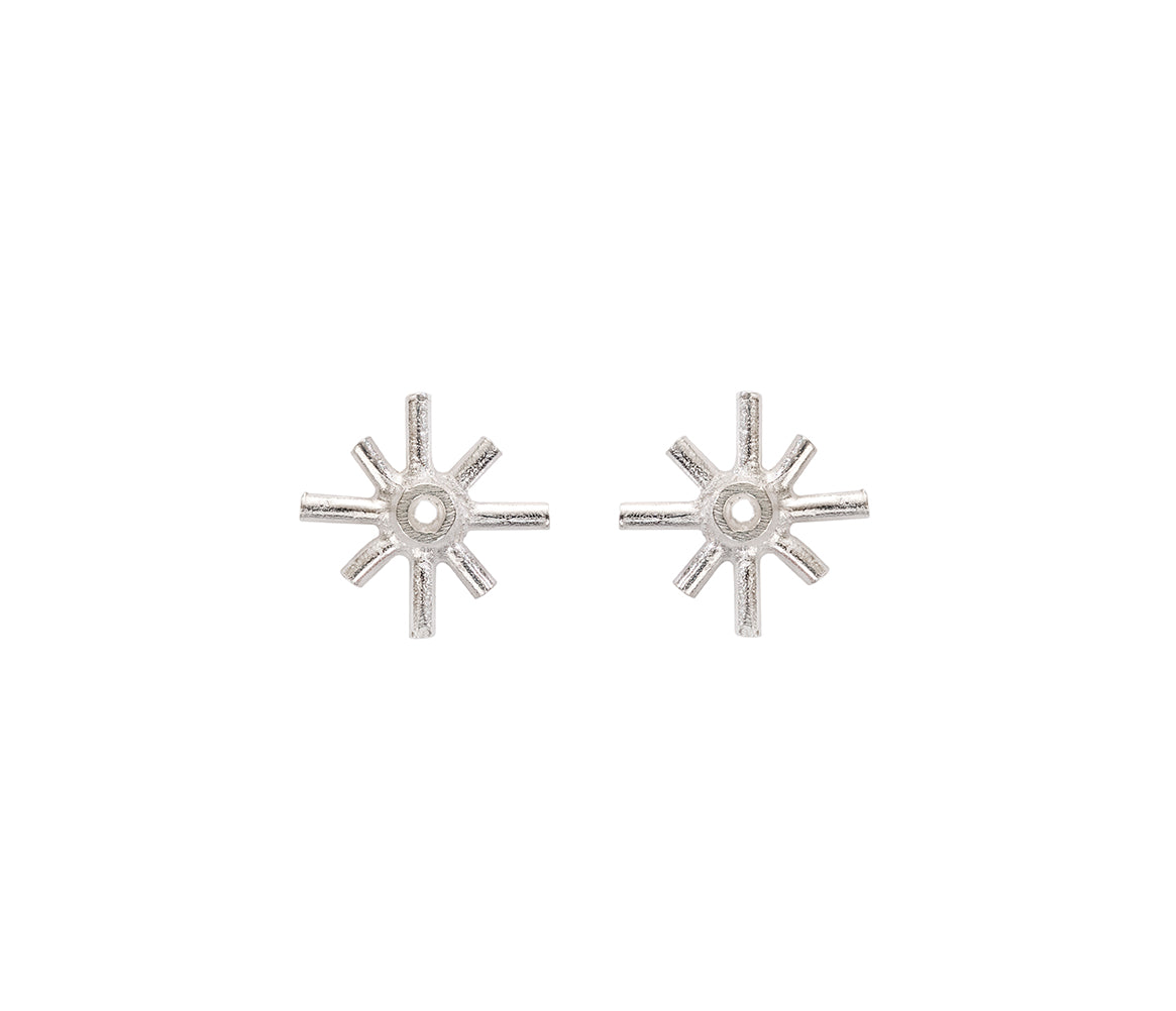 Sun stud earrings